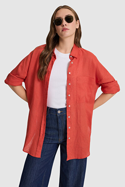 U.S. Polo Assn. قميص نسائي بأكمام طويلة 50320121-VR031