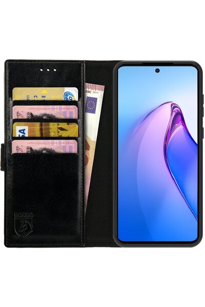 ROSSO Θήκη Xiaomi Redmi Note 14 Pro 5G / Poco X7 Element PU Πορτοφόλι - Black
