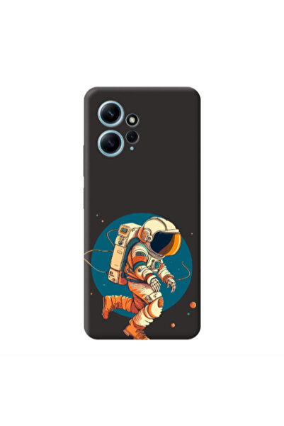Other Xiaomi Redmi Note 12 4G Run Space Black Colored Silicone TPU Θήκη