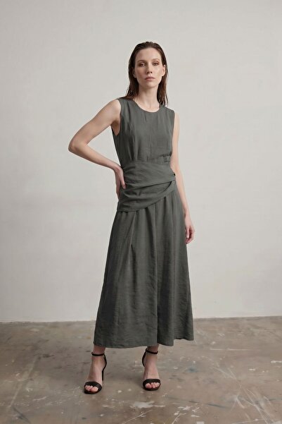 Hiccup My Fashion Sleeveless a Line Midi Dress