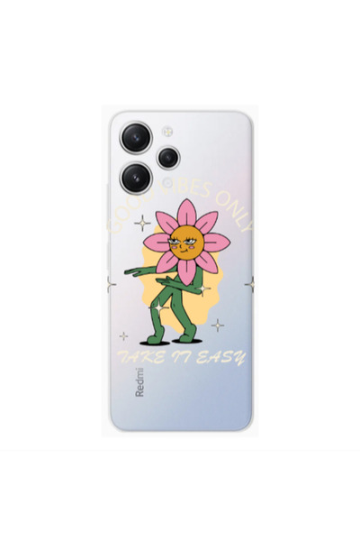 Other Xiaomi Redmi 12 Good Vibes Only Transparent Silicone TPU Θήκη