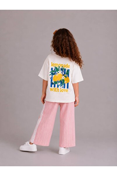 OZZY KİDS Girl's T-Shirt & Pants Set