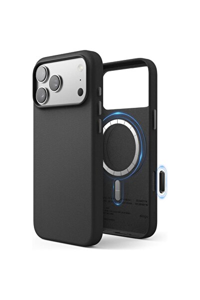 Elago Θήκη iPhone 17 Pro Max Magnetic Leather από Vegan Δέρμα με MagSafe - Black