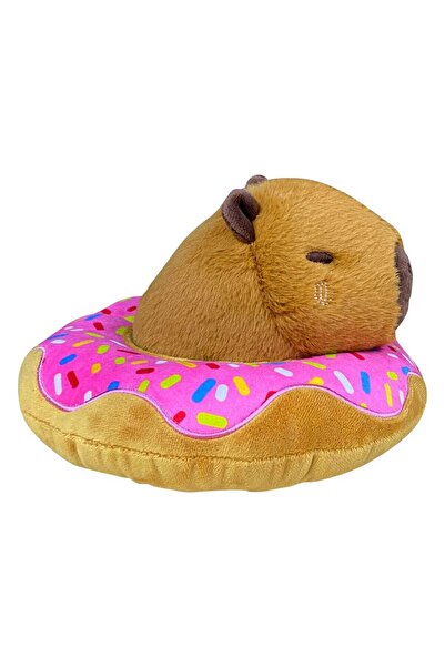 OEM Figurina de plus Capibara cu Donut, Joy Toy, 22 cm, Multicolor