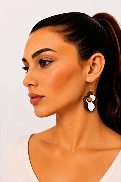 ROKH Women's Design Natural Handmade Wooden Authentic Earrings