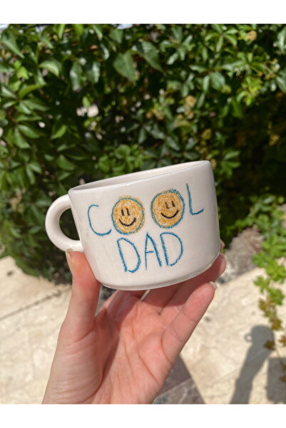 woness studio El yapımı cool dad-baba'lara özel geniş seramik kupa