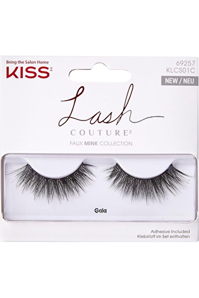 Kiss Lash Couture Mink Collection Eyelashes KLCS01C, Gala, Taupe/Glitter, 1 Pair