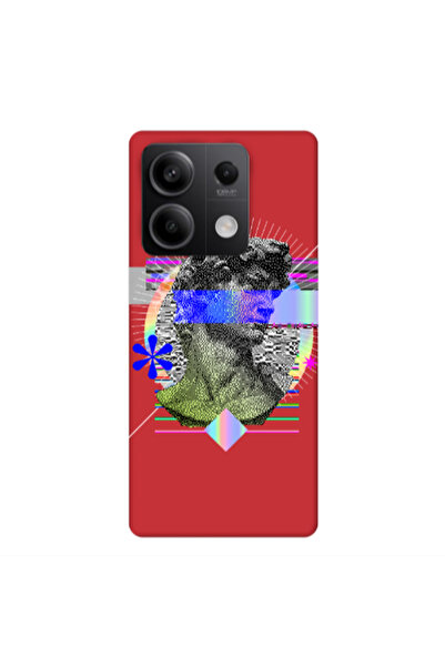 Other Xiaomi Redmi Note 13 5G Statue pixels Red Colored Silicone TPU Θήκη