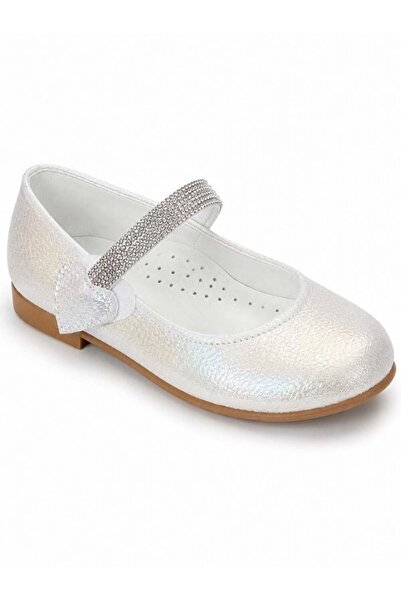 Zekids Girl's Heart Detailed Design Ballerinas