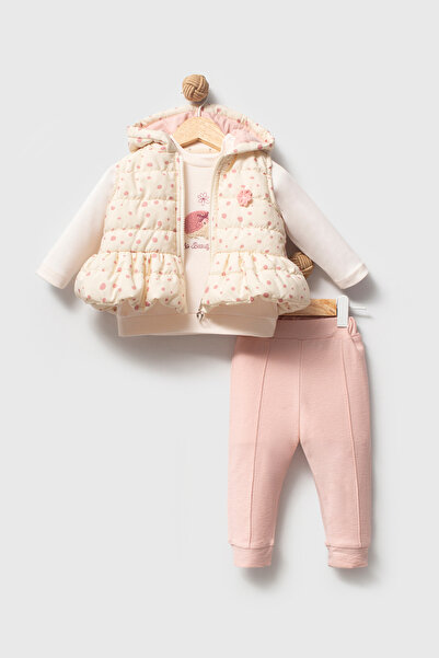 hhoneybaby Hedgehog Print Girls' Vest Set