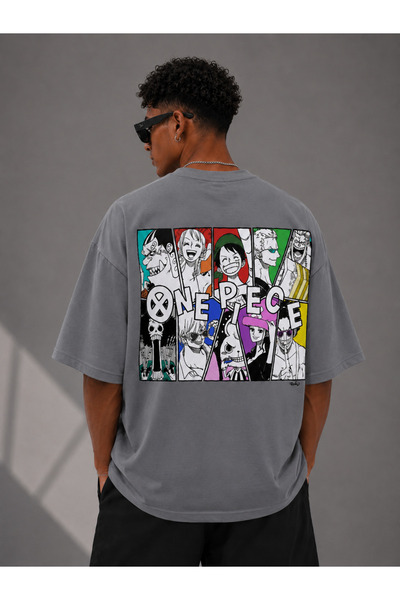 Nulivez One Piece Characters Printed Oversized Unisex T-Shirt – Anime-Themed ...