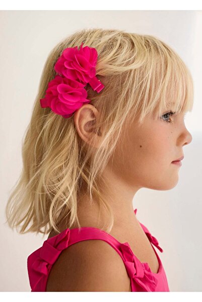 Abel & Lula Mayoral Abel Lula Girl's Double Tulle Buckle Fuchsia