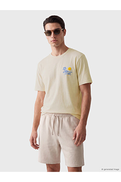 LC Waikiki Esvab • Modern & Distinctive Zero Roba Collar Printed Men's T-Shirt