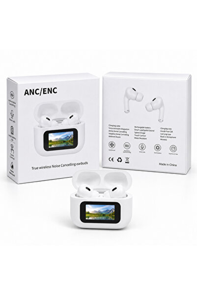 Generic ANC/ ENC Wireless Headphones with Display, Bluetooth 5.4, Touch Contr...