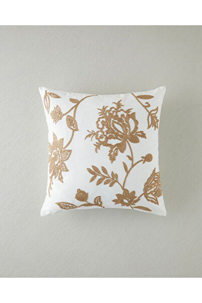 English Home Roselle Kırlent Kılıfı 45x45 cm Bej