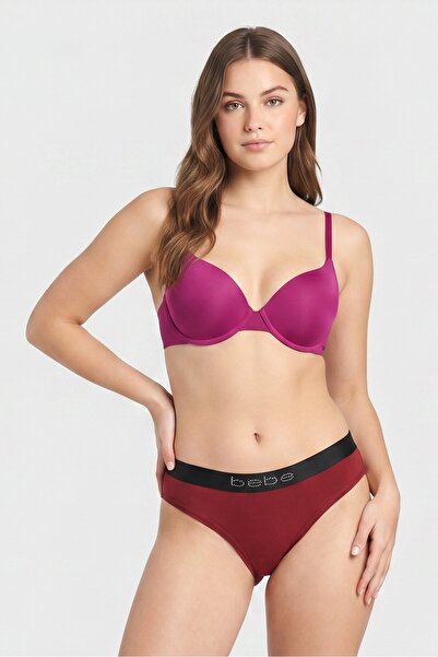 Bebe Women 3 Pieces Solid Bikini Panties, Multicolor