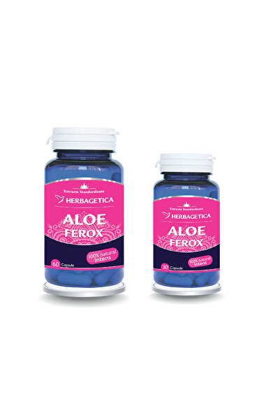 herbagetica Pachet Aloe Ferox 60cps+30cps Promo