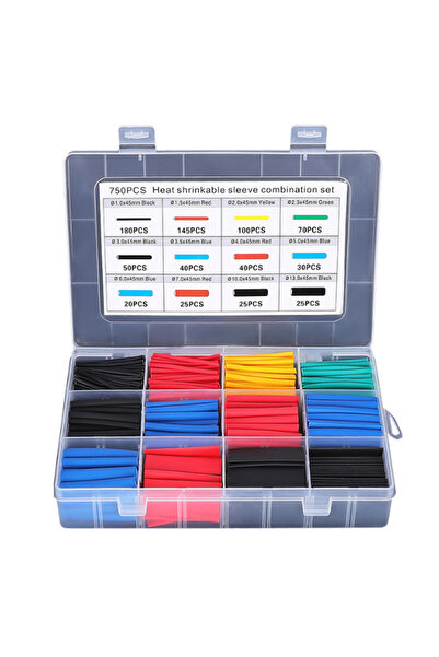 Choice7 750Pcs in Box 127-750pcs Heat-shrink Tubing Thermoresistant Tube Heat...
