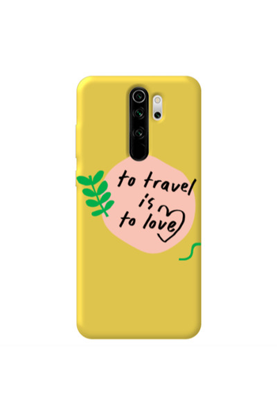 Other Xiaomi Redmi Note 8 Pro To Travel is to Love Yellow Colored Silicone TP...