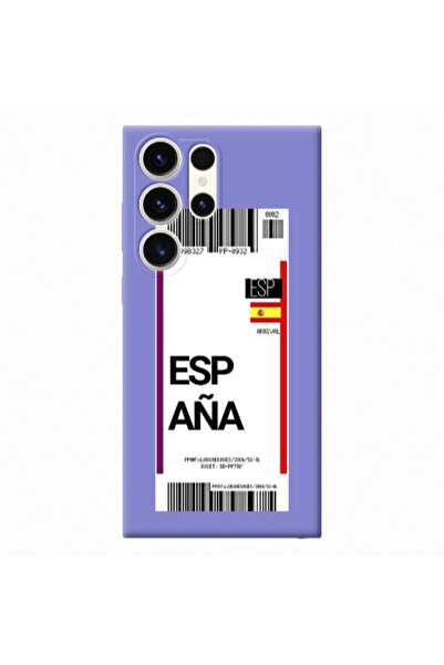 Other Samsung S23 Ultra Espana Arrival Purple Colored Silicone TPU Θήκη