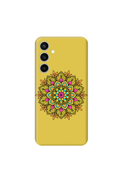 Other Samsung S24 Plus Mandala D6 Yellow Colored Silicone TPU Θήκη