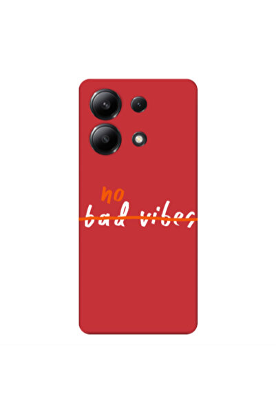 Other Xiaomi Redmi Note 13 4G No bad vibes 2 Red Colored Silicone TPU Θήκη