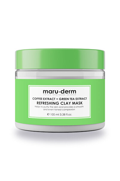 maruderm Clay Mask |   Coffee Extract + Green Tea Extract Refreshing Clay Mas...