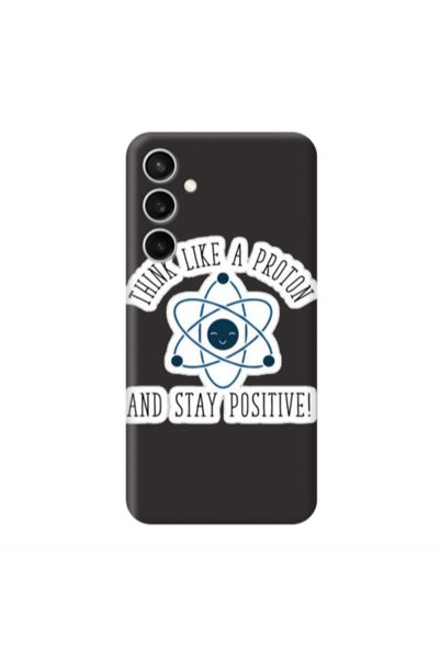 Other Samsung S24 FE THINK LIKE Black Colored Silicone TPU Θήκη