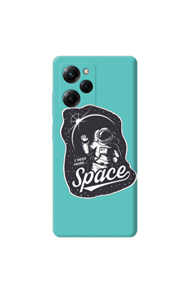 Other Xiaomi Poco X5 Pro I need more spacee Turquoise Colored Silicone TPU Θήκη