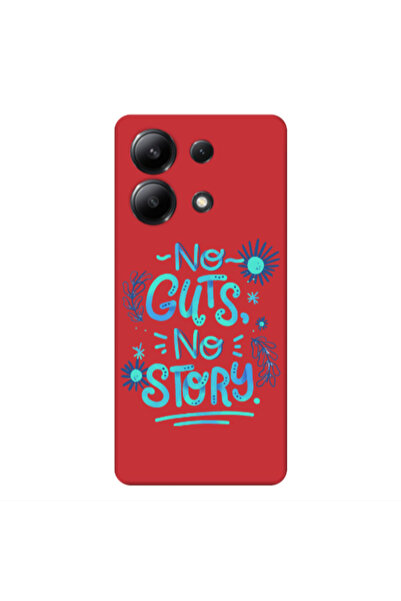 Other Xiaomi Redmi Note 13 4G No guts no story Red Colored Silicone TPU Θήκη