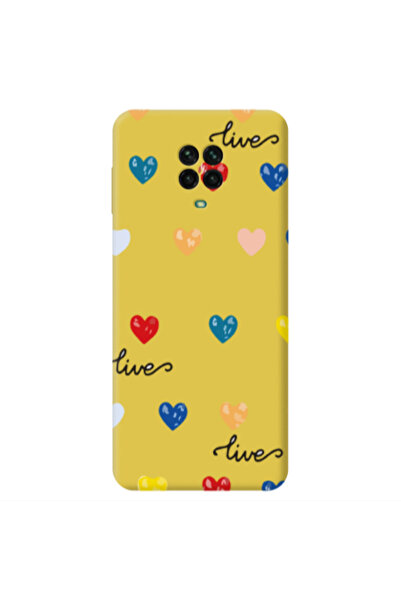 Other Xiaomi Redmi Note 9 Pro Heart Lives Yellow Colored Silicone TPU Θήκη