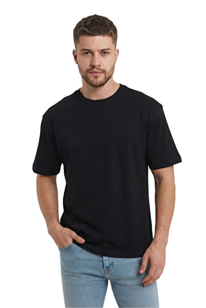 SAAT TEKSTİL Tricou alb-negru, combinație din 3 piese - Bumbac, croială confortabilă pentru purtare zilnică