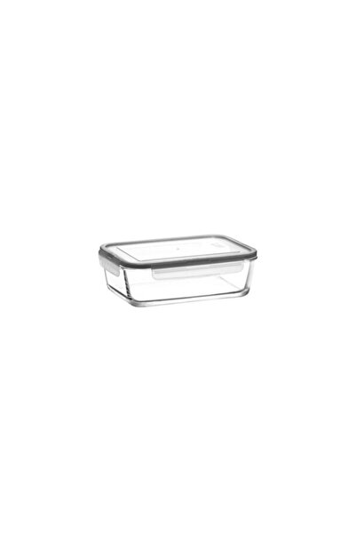 Empressco Extra Large 1750 ml Rectangular Glass Storage Container, with Stron...