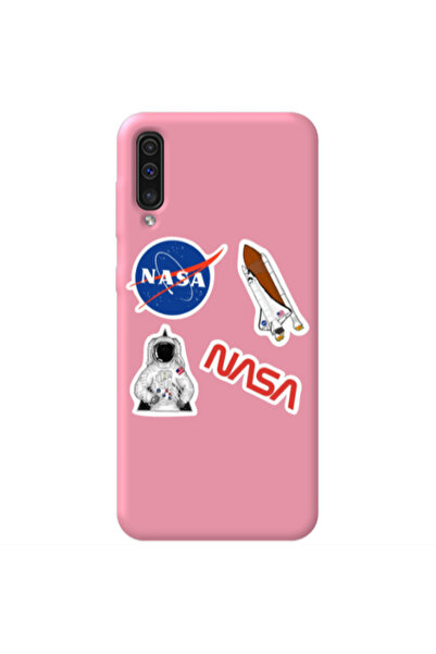 Other Samsung A70 Nasa Pink Colored Silicone TPU Θήκη
