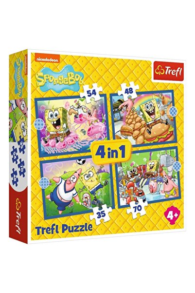Trefl Puzzle 4 in 1 Spongebob