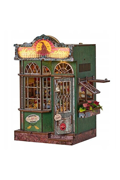 OEM Puzzle 3D din lemn Knowme Magazinul Magic, miniatura asamblabila, cu ilum...