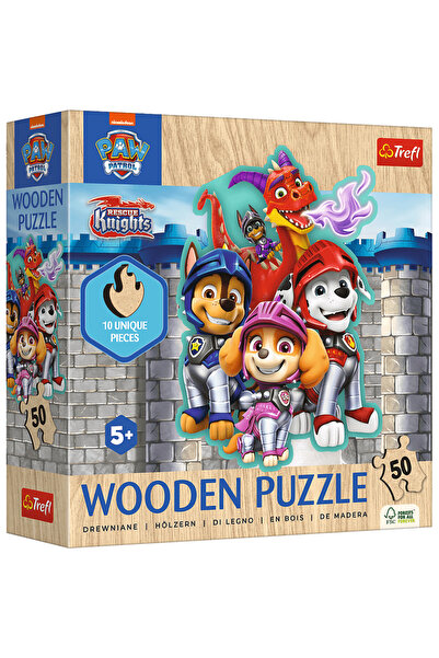 Trefl Puzzle din lemn TREFL, 50 piese, 22,4x28cm,