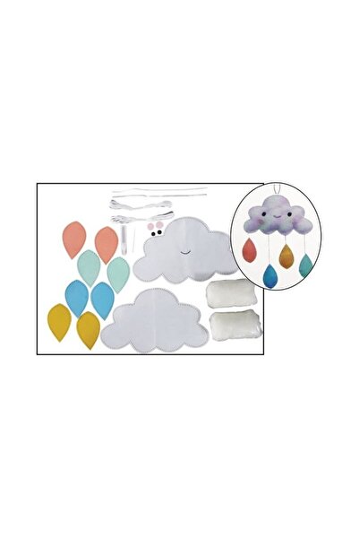 MC Micostore Set accesorii creatie nori fetru, 14cm, dublu, ac plastic, ata, ...