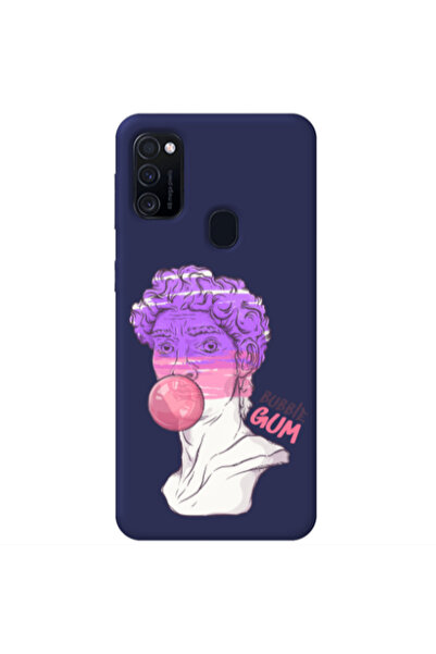 Other Samsung M21 Pin Bubble Dark blue Colored Silicone TPU Θήκη