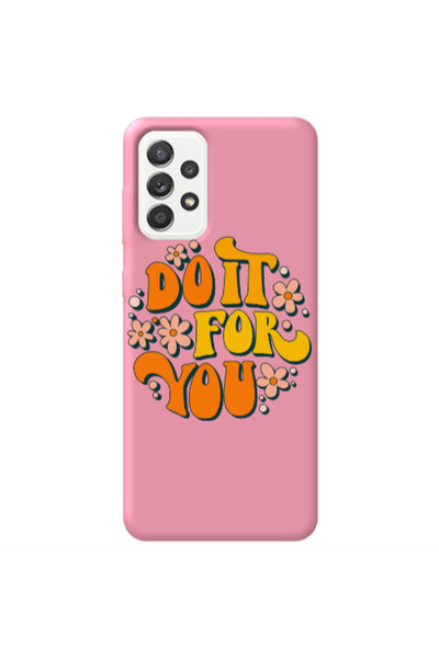 Other Samsung A23 Do it For You Pink Colored Silicone TPU Θήκη