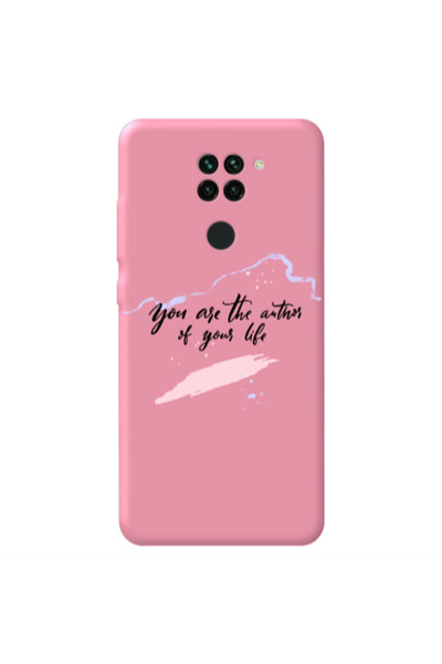 Other Xiaomi Redmi Note 9 You are the authors Pink Colored Silicone TPU Θήκη