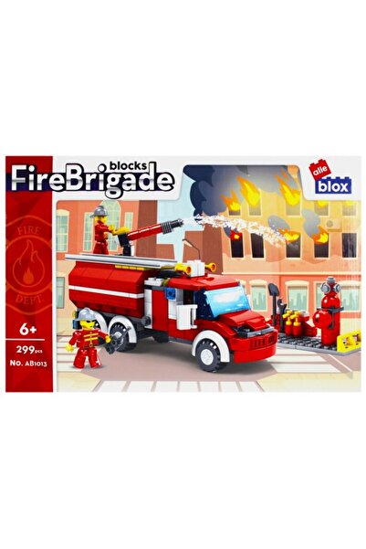 MC Micostore Set de constructie Alleblox Fire Brigade - camion de pompieri - ...
