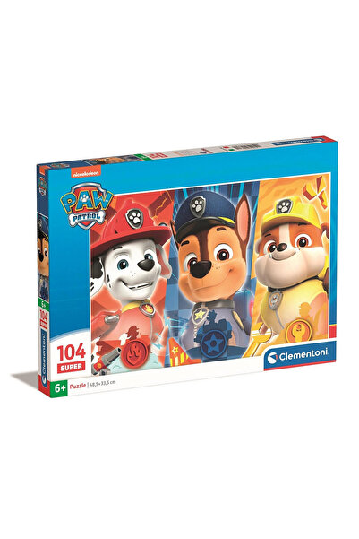 CLEMENTONI Puzzle, Clementoni, 104 piese, "Paw Patrol", 48.5x33.5cm, +6 ani