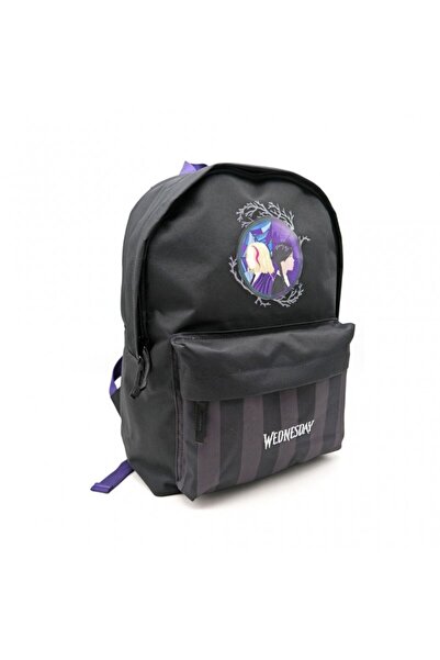 MC Micostore Ghiozdan St.Majewski Wednesday si Enid, 40cm, 1 compartiment, ne...