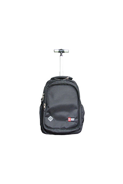 MC Micostore Ghiozdan Black, 44cm, 4 compartimente, tip troller, negru, TB-01...