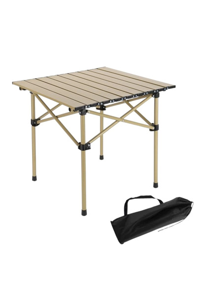 EvrikaKron Masă de camping pliabilă din aluminiu, portabilă cu geantă de tran...