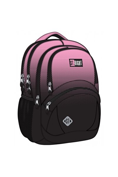 MC Micostore Ghiozdan Pink Gradient, 42cm, 4 compartimente, 1 buzunar, negru ...