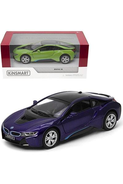 OEM Model metalic BMW i8 1:36 Kinsmart, tracțiune pull back, mix de culori