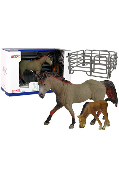 OEM Set 2 figurine cai, Leantoys, Plastic, 16 x 11 x 4 cm, Multicolor