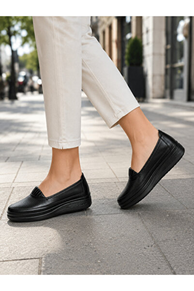 SPOKEN Ayakkabı & Kemer Orthopedic Inside-Out Faux Leather Daily Low-Heel Wom...